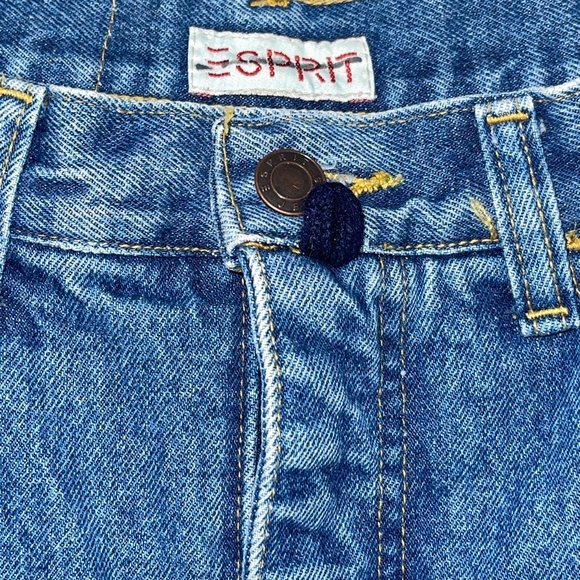 Vintage Esprit Mom Jeans High Waist 100% Medium Wash Size 11 26 Waist 31 Inseam - Picture 5 of 8